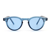 Nouvelles Lunettes de Soleil Rétro Rondes Personnalisables avec Logo, Monture PC Confortable, Design Transfrontalier, Verres Optiques UV400 pour Hommes et Femmes