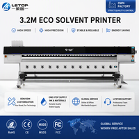 Imprimante jet d'encre éco-solvant LETOP Factory 3,2 m, nouvelle imprimante flex pour bannières enroulables pour la publicité extérieure