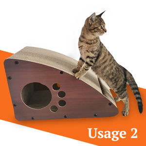 Tam giác hình dạng mèo <span class=keywords><strong>scratcher</strong></span> tông sóng bền mèo Scratch mèo <span class=keywords><strong>scratcher</strong></span> với catnip - Product Image 4