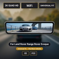 Caméra de recul avec écran 9,2 pouces 2K WiFi pour Land Rover Range Rover Evoque H-X, compatible universel