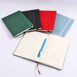 Cuaderno de cuero vegano resistente al agua con hilo FOSKA para dibujar, dibujar, tomar notas de forma libre y escribir un diario