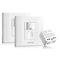 Kit de Sensor de Movimiento PIR Inalámbrico 2.4G, Simulación de Vacaciones, Modo Antirrobo, Interruptor de Control de Iluminación, 100-230VAC