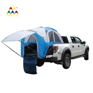 WZFQ Waterproof Truck Camper, 2-Person Sleeping Capacity, 2 Mesh Windows, Easy to Setup Truck Tents for Camping, Hiking, Fishing