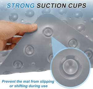 Alfombrilla de baño en forma de abanico, antideslizante para el suelo de la ducha - Product Image 3