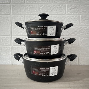 Pentola a Doppia Faccia in Pietra Antiaderente per Cucine a Induzione e a Gas, Casseruola per Stufato in Alluminio Pressofuso, Pentola per Zuppa e Utensili da Cucina per Uso Domestico - Product Image 1