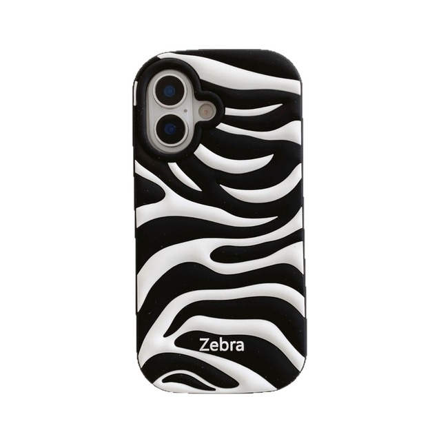 Silicone Phone case Zebra Phone Cover for iphone 17