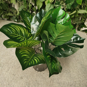Árbol <span class=keywords><strong>de</strong></span> Monstera Artificial <span class=keywords><strong>de</strong></span> Plástico, Planta Artificial en <span class=keywords><strong>Maceta</strong></span>, Ecológica, <span class=keywords><strong>para</strong></span> Decoración <span class=keywords><strong>de</strong></span> Jardín, Navidad, Pascua, Año Nuevo, Acción <span class=keywords><strong>de</strong></span> Gracias - Product Image 4