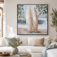 Peinture sur toile peinte à la main Série Océan et Côte Maritime, Peinture murale écologique à la peinture acrylique, Prix de gros