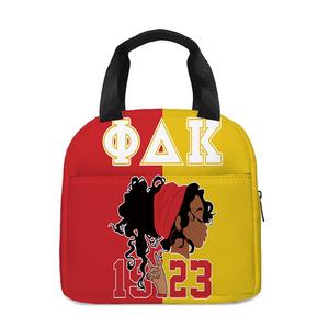National Sorority of Phi Delta Kappaas Custom Sorority Lunch Tote Insulated Box Cooler Bag Seal Portable Thermal Insulation
