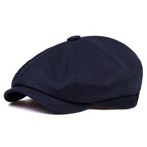 Casquettes plates classiques en tweed pour hommes, style Baker Boy, décontractées, à visière plate, pour toutes les saisons, avec logo personnalisé - Product Image 2