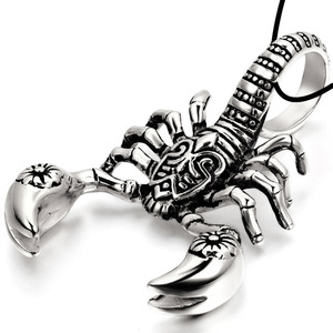 Collier tendance pour homme, personnalisé, style <span class=keywords><strong>rock</strong></span> punk, pendentif <span class=keywords><strong>scorpion</strong></span>, accessoires de cou rétro pour homme, hip hop - Product Image 3