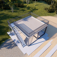 Fabricant personnalisé de luxe, pack plat, conteneur, maison, maison, maison, avec piscine, pour l'intérieur et l'extérieur