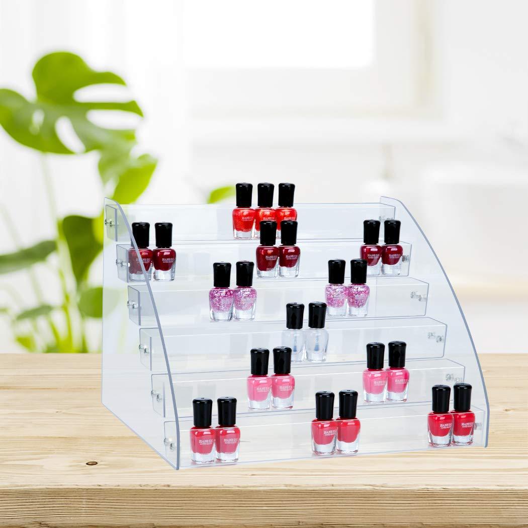 2x Organisateur Vernis à Ongles 7 Niveaux Acrylique – Support Huiles Essentielles & Maquillage