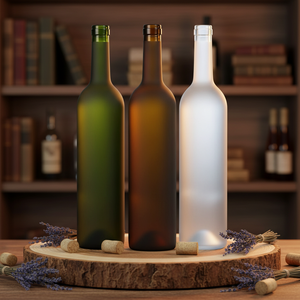 Bouteille de vin <span class=keywords><strong>en</strong></span> verre de 187 ml à 1000 ml avec bouchon <span class=keywords><strong>en</strong></span> liège pour brandy, <span class=keywords><strong>rhum</strong></span>, tequila, vodka, emballage carton – <span class=keywords><strong>Vente</strong></span> chaude directe usine - Product Image 3