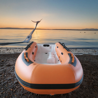 Bateau pneumatique en PVC d'usine OEM avec moteur hors-bord pour yacht de sport Bateau à moteur de pêche intérieur Bateau pneumatique en caoutchouc à vendre
