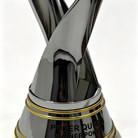 Trophée personnalisé en métal, figurine couronne, couronne dorée électroplaquée, sculpture torsadée argentée, décoration de bal, trophée d'honneur pour compétition