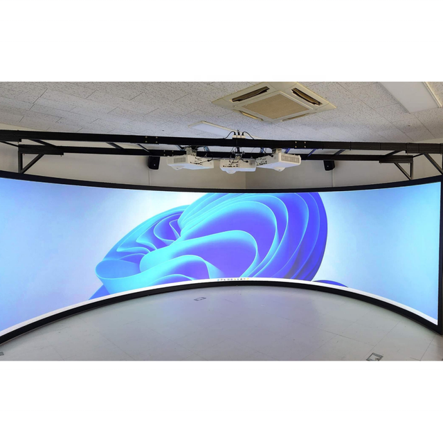 Home Cinema Fixed Frame Curved Screen Cinema Projection Screen Foldable 4k HD With 360 Degree Projector Screen With Curved Frame