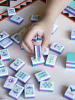 Tuiles de Mahjong de New York, Tuiles de Mahjong de Ningbo Leti, Tuiles de Mahjong américaines héritage, Tuiles de Mahjong Art Déco, Tuiles de Mahjong Southern Sparrow