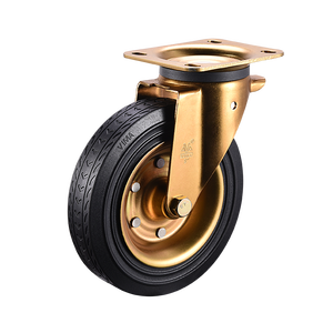 VIMA Large Wheel <span class=keywords><strong>Caster</strong></span> <span class=keywords><strong>EN840</strong></span> 8 Zoll 200mm Gummi Eisen Trolley Wheel Rotierende Castor Mülleimer 330kg <span class=keywords><strong>Caster</strong></span> mit Brake Bin <span class=keywords><strong>Caster</strong></span> - Product Image 2