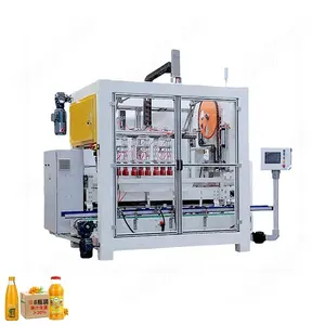 HYCP-10P Automatic Fetching Type Juice Glass Bottles Cartoning Machine / Carton Packing Equipment