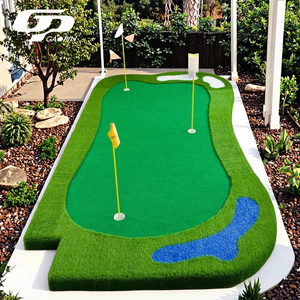 Chất Lượng Cao Tùy Chỉnh Mini Sân Golf Đặt Màu Xanh Lá Cây Mat Kích Thước Hình Thực Hành Golf Đặt Màu Xanh Lá Cây Golf Đào Tạo Hỗ Trợ - Product Image 1