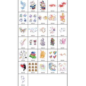Nuovo disegno colorato della farfalla del <span class=keywords><strong>gatto</strong></span> impermeabile ed ecologico adesivo temporaneo del tatuaggio su carta stampata per l'applicazione del corpo - Product Image 6
