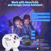 Amazon luces RGB vigas LED decoración bebé dormir noche luces del cielo de la estrella de luz de la noche para proyector