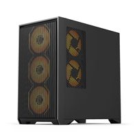 Boîtier Mini PC vertical en acier M650 transfrontalier, compatible avec les cartes mères XM-ATX, avec ports USB 3.0 avant et conception à 3 ventilateurs montés en haut