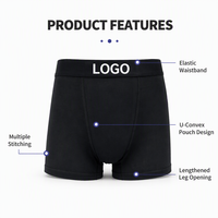 Boxers pour hommes avec logo personnalisé, blancs, unis, avec ceinture élastique pour un usage quotidien, OEM personnalisé