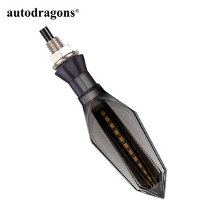 Feux de jour à LED bicolores ambre et bleu pour motos, haute luminosité - Product Image 4