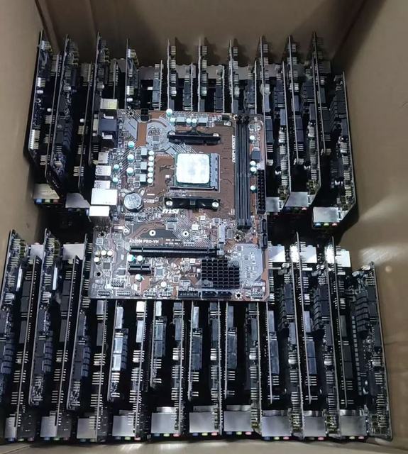 Used Desktop DDR4 ATX SATA Integrated Motherboard A320M A520M B350M B450M B550m X470 AM4