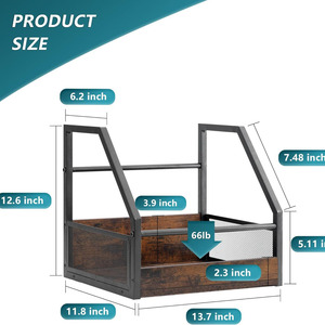 Organisateur de stockage de disques vinyles empilable Support <span class=keywords><strong>mural</strong></span> LP Crate Album Présentoir <span class=keywords><strong>CD</strong></span> Supports pour livres et musique - Product Image 6