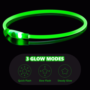 Collar Luminoso para Perro con Luz Intermitente a Prueba de Agua, Collar USB para Mascotas, Seguridad Nocturna, Luminoso en la Oscuridad, Collar LED para Perro, Accesorios para Perros - Product Image 3