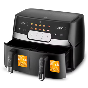 12L Multifunctional Healthy Oil Free Dual <b>Baskets</b> Digital <b>Air</b> <b>Fryer</b> Oven Electric Smart <b>Air</b> <b>Fryer</b> With <b>2</b> Independent <b>Baskets</b> - Product Image 2