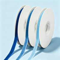 Ruban en velours de haute qualité, ruban en velours à une face pour la décoration de boîtes cadeaux, ruban d'emballage pour les fêtes