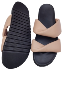 Nhà Sản Xuất Bán Buôn Phụ Nữ Sang Trọng Của Dép Phẳng Giá Rẻ EVA + PU + PU Nêm Trong Màu Đen Trắng Nâu Màu Sắc Khỏa Thân - Product Image 5