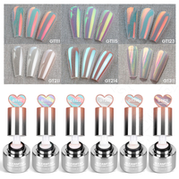 Poudre à ongles chromée YOKEFELLOW GleamTap Cushion Glass Chrome 0,5g-GT211 Effet Donut Glacé Poudre de nacre Moonlight Décoration pour nail art