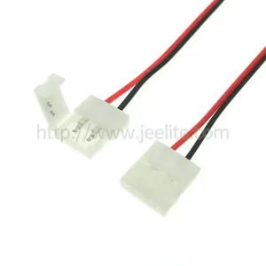 Factory price LED Strip Connector 2pin 10mm 8mm with Wire Free Welding Connector