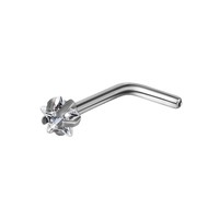 En gros : Piercings de nez en titane G23, Piercings de nez basiques, Anneaux de nez en zircon rond en forme de L, Piercings de septum en forme d'étoile à cinq branches, Piercings de septum en forme de S, Piercings de septum en barre droite