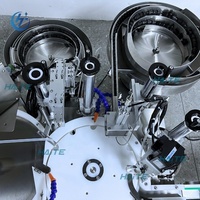 Machine de remplissage et de bouchage automatique d'huile de parfum HAITE, petit flacon à bille en verre, déodorant liquide, pour flacons à bille avec étiqueteuse