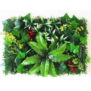 Nhân Tạo Màu Xanh Lá Cây Tán Lá Cây Trang Trí Tường Bảng Điều Chỉnh Backdrop Dọc Vườn Trong Nhà Nhựa Tùy Chỉnh - Product Image 6