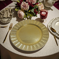 Assiettes en plastique écologiques de luxe vintage européen Assiette de fruits Plat pour la décoration de salon de mariage Nouveau modèle pour