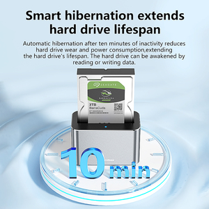 Nhôm Kim Loại 2.5 Inch 3.5 Inch HDD Bao Vây Singal Bay Công Cụ Miễn Phí <span class=keywords><strong>Sas</strong></span> SATA HDD SSD Ổ Đĩa Cứng Docking Station Cho Máy Tính Xách Tay - Product Image 4