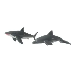厂家直销高品质海豚儿童玩具PVC精致海豚装饰品逼真迷你海洋动物3D模型可定制