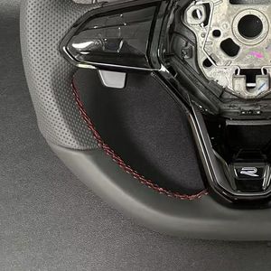 Volant pour utilisation pour Volkswagen <span class=keywords><strong>Golf</strong></span> 8 GTI Polo Modification du volant et volant en fibre de carbone alcantara - Product Image 4