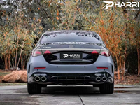 Kit de Carrocería PHARRI para Benz Clase E W214 2024-2025, Actualización E53 AMG, Parachoques Delantero y Trasero, Difusor y Puntas de Escape