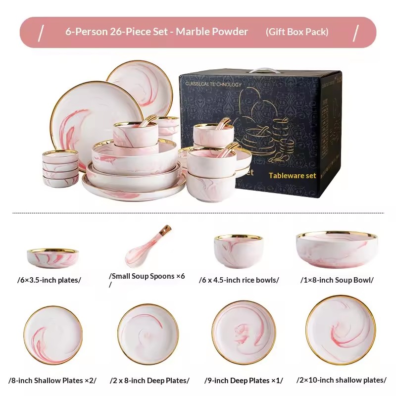 Ensembles roses de 26 pièces