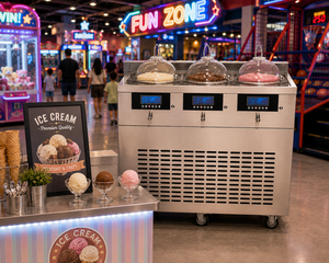 Macchina per Gelato Commerciale Verticale <span class=keywords><strong>a</strong></span> Doppio Cilindro, Facile da Usare in Ristoranti e Gelaterie - Product Image 2