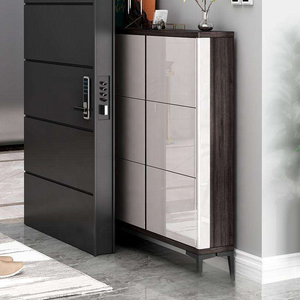 Mueble <span class=keywords><strong>Zapatero</strong></span> Moderno <span class=keywords><strong>para</strong></span> <span class=keywords><strong>Entrada</strong></span> con Banco Acolchado, Cajón Abatible, Tapa <span class=keywords><strong>de</strong></span> Mármol y Puerta Brillante, Estante Estrecho <span class=keywords><strong>para</strong></span> Zapatos <span class=keywords><strong>para</strong></span> la <span class=keywords><strong>Entrada</strong></span> del Hogar - Product Image 3