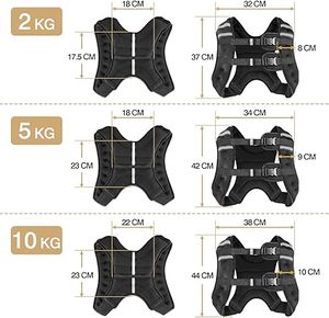 Chaleco de Entrenamiento con Peso Personalizado FSPG de 3 kg, 5 kg, 8 kg y 10 kg - Product Image 4